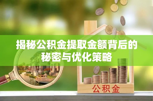 沙溪揭秘公积金提取金额背后的秘密与优化策略