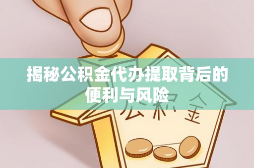 沙溪揭秘公积金代办提取背后的便利与风险