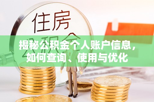 沙溪揭秘公积金个人账户信息，如何查询、使用与优化