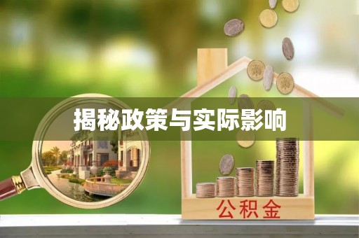 沙溪揭秘政策与实际影响