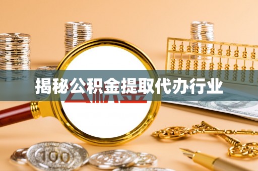 沙溪揭秘公积金提取代办行业