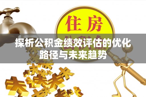 沙溪探析公积金绩效评估的优化路径与未来趋势