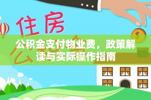 沙溪公积金支付物业费，政策解读与实际操作指南