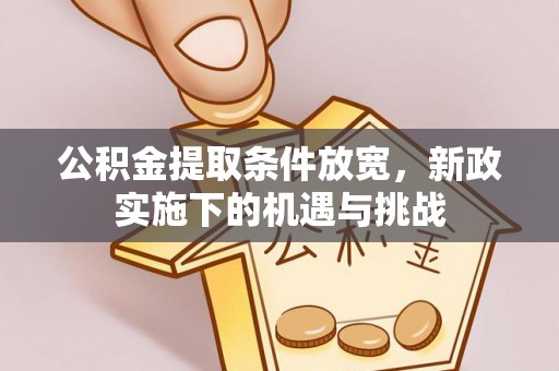 沙溪公积金提取条件放宽，新政实施下的机遇与挑战