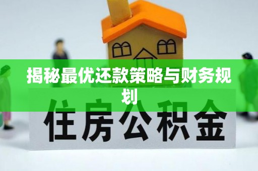 沙溪揭秘最优还款策略与财务规划