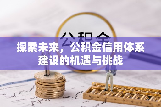 沙溪探索未来，公积金信用体系建设的机遇与挑战