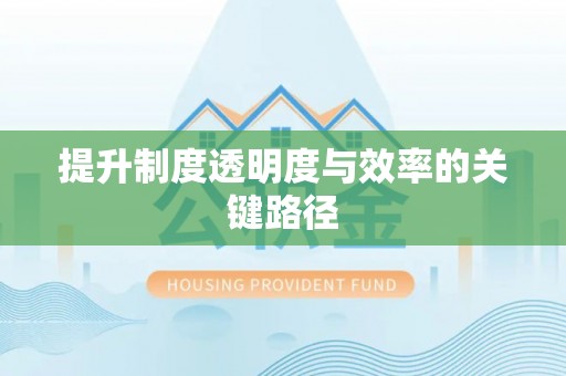 沙溪提升制度透明度与效率的关键路径