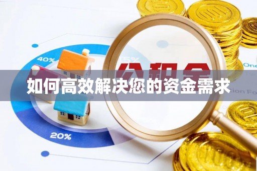 沙溪如何高效解决您的资金需求