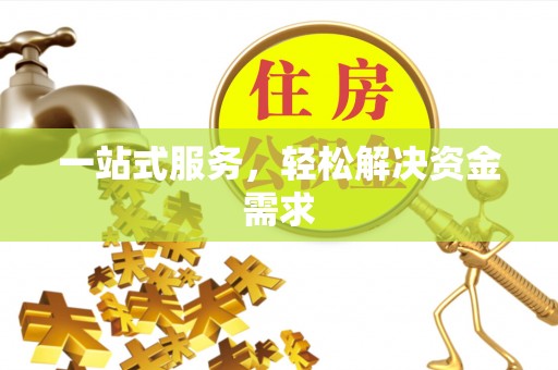沙溪一站式服务，轻松解决资金需求